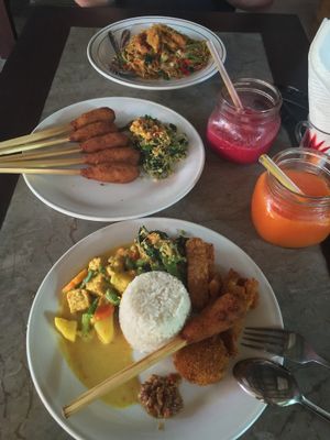 Nasi campir and more goreng at Siboghana Waroeng in Ubud
