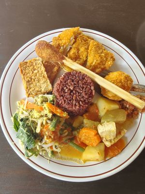 Nasi Campur at Siboghana Waroeng in Ubud