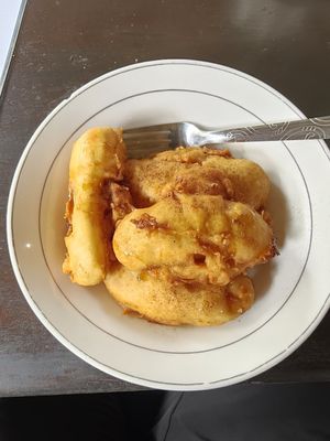 Crispy fried banana at Siboghana Waroeng in Ubud
