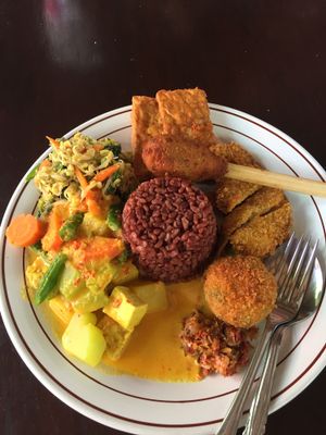 Nasi campur 30k  at Siboghana Waroeng in Ubud