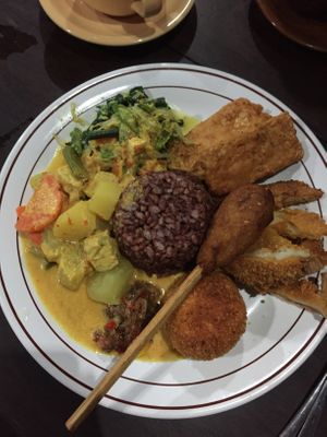 Vegan Nasi campur - Very delicious! at Siboghana Waroeng in Ubud