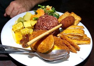 Nasi Campur at Siboghana Waroeng in Ubud