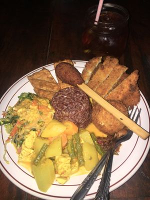 Nasi campur at Siboghana Waroeng in Ubud