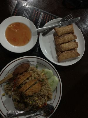 Nasi Goreng, Lumpia  at Siboghana Waroeng in Ubud