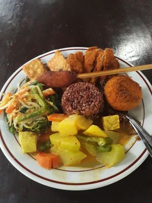 Nasi campur at Siboghana Waroeng in Ubud