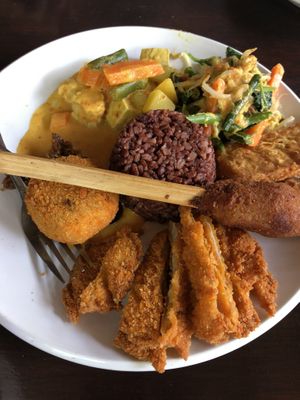 Nasi campur  at Siboghana Waroeng in Ubud