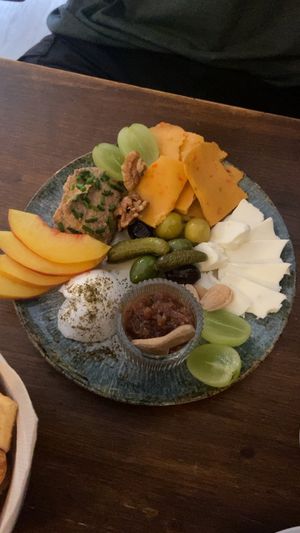 Vegan platter   at DIP in Barcelona