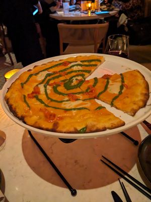 Cauliflower crust pizza at Planta - Brentwood in Los Angeles