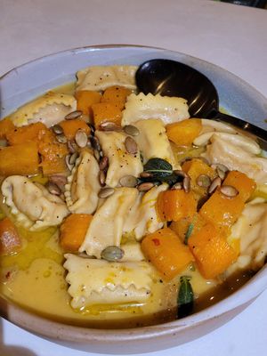 Squash Agnolotti at Planta - Brentwood in Los Angeles