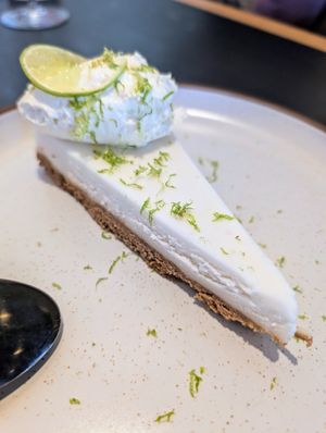 Lemon cheesecake so yummy😋 at Planta - Brentwood in Los Angeles
