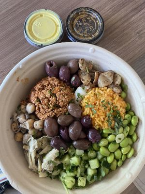 Soul bowl with scrambled tofu  at Soulistic in Lancaster