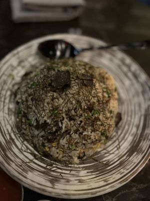 Truffle Fried Rice goes great with every meal!  at PLANTA Queen in Atlanta