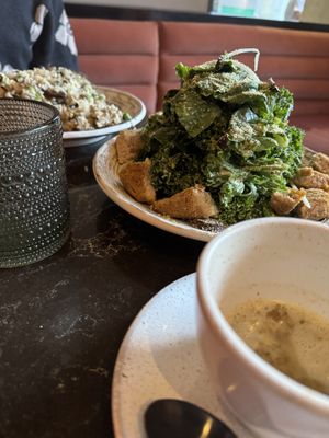 queen caesar + chick’n cutlet  at PLANTA Queen in Atlanta