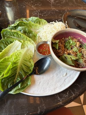 Thai lettuce wraps  at PLANTA Queen in Atlanta