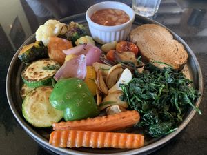 Veganised veggie big breakfast. Pretty tasty!  at Gallery Cafe in Phuket