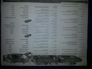 menu at Elife in Capitol Heights