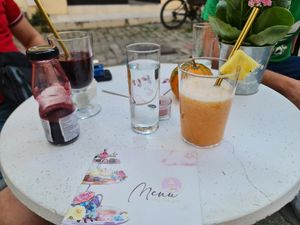 Fresh juice at Aj Zdravo Coffee and Cake Shop in Novi Sad
