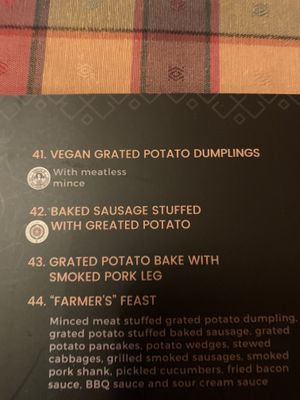 The vegan option   at Bernelių Užeiga - Senamiestyje in Kaunas