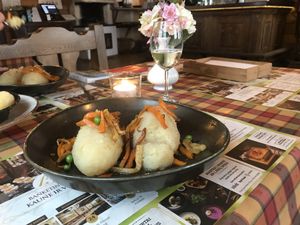 Vegan meat dumplings  at Bernelių Užeiga - Smuklė in Kaunas