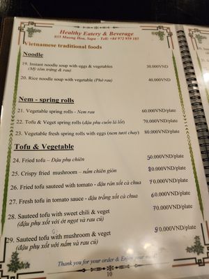  at Healthy Eatery & Beverage in Sapa
