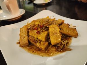 Tofu with lemongrass at Healthy Eatery & Beverage in Sapa
