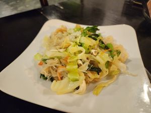 Fried noodles with veg at Healthy Eatery & Beverage in Sapa