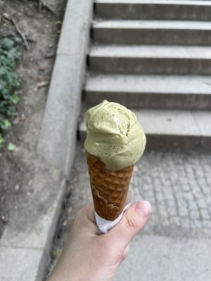 Vegan pistachio ice cream, very tasty!   at Angelato in Prague