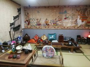 interior of teahouse (above restaurant) at Xiafei Valley Fashion Vegetable Cuisine - 霞飛谷時尚蔬食料理 in Hualien