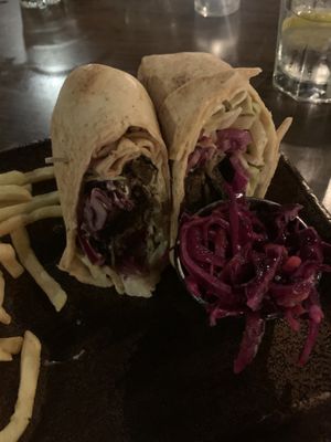 Doner kebab  at The Flying Duck in Glasgow
