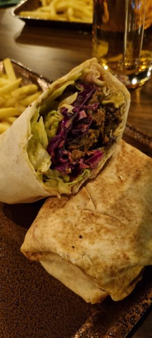 The kebab is the best thing in glasgow at The Flying Duck in Glasgow