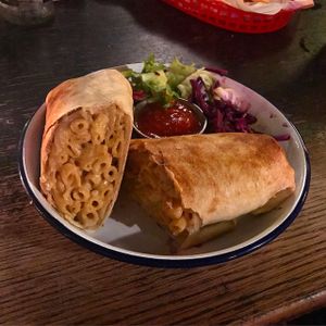 Mac & cheese burrito at The Flying Duck at The Flying Duck in Glasgow