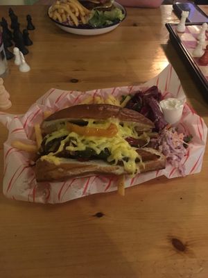 Philly cheesesteak  at The Flying Duck in Glasgow