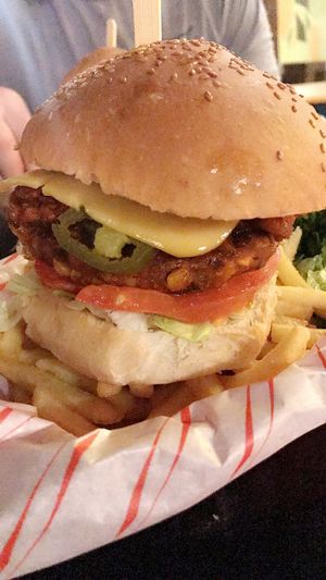Chili Cheese Burger at The Flying Duck in Glasgow