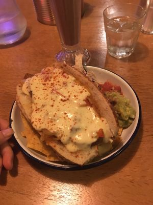 The philly cheese steak sub at The Flying Duck in Glasgow