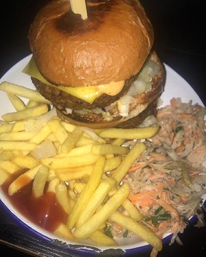 Vegan Big Mac at The Flying Duck in Glasgow