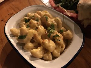 Mac Cheese side at The Flying Duck in Glasgow