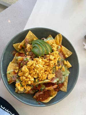 Vegan Chilaquiles at Overlook Grill in Las Vegas