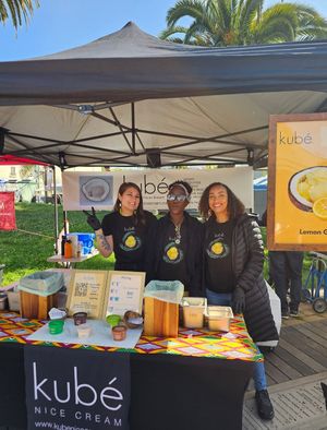 Booth at Grand Lake Farmer's Market at kube in Oakland