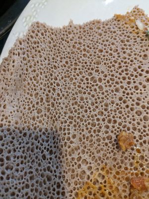 Injera at Horn of Africa Restaurant Ethiopian Cuisine in Memphis