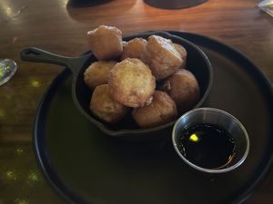Corn fritters  at JULEP in Brea