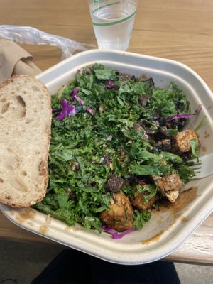 Kale mushroom salad with rice   at sweetgreen in Schaumburg