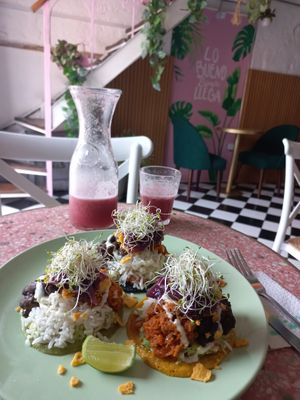 Tacos Quinoa at Satiba Therapy Coffee Shop in Arequipa