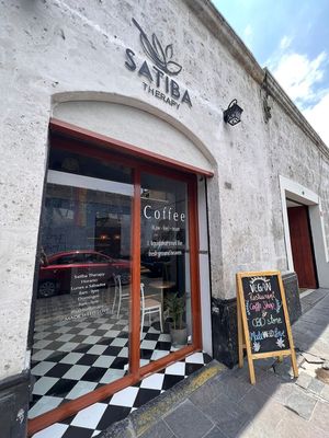  at Satiba Therapy Coffee Shop in Arequipa