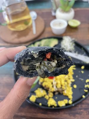 Delicious filling   at Satiba Therapy Coffee Shop in Arequipa