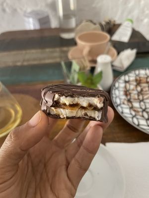 GF “alfajor"  at Satiba Therapy Coffee Shop in Arequipa