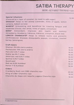  at Satiba Therapy Coffee Shop in Arequipa