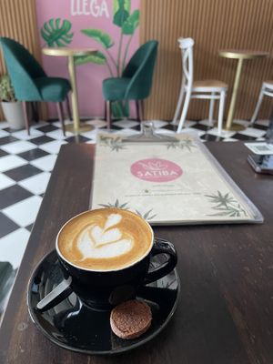 Café riquísimo!  at Satiba Therapy Coffee Shop in Arequipa