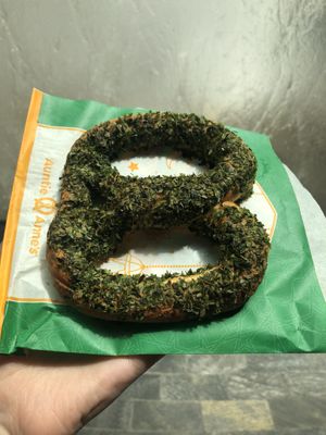 Seaweed pretzel  at SIN - Auntie Anne's - Jewel in East Singapore