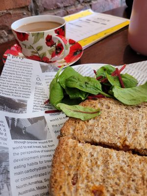 Vegan brunch toastie at Space Runcorn in Runcorn