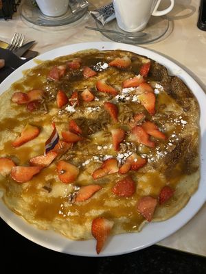 Vegan pancakees  at Pancake Company in Amsterdam